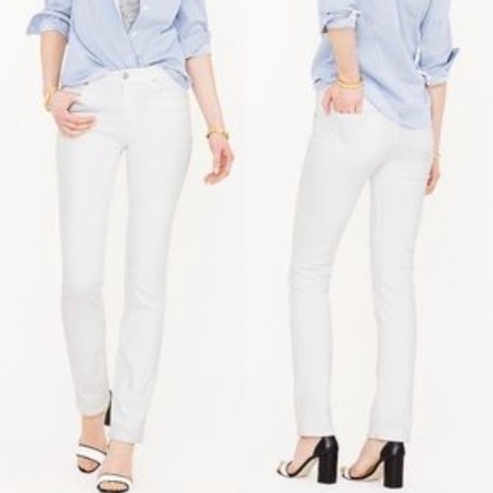 J. Crew • “Matchstick” White Jeans 30/S